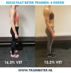 Resultaat Chantal 4 weken