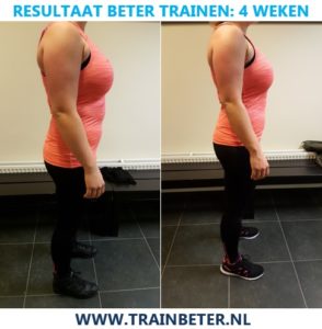 Resultaat Michelle 4 weken